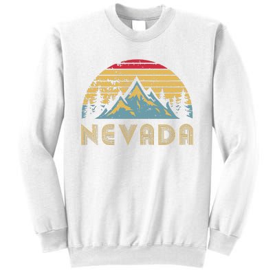 Nevada Retro Vintage Mountains Nature Hiking T Sweatshirt