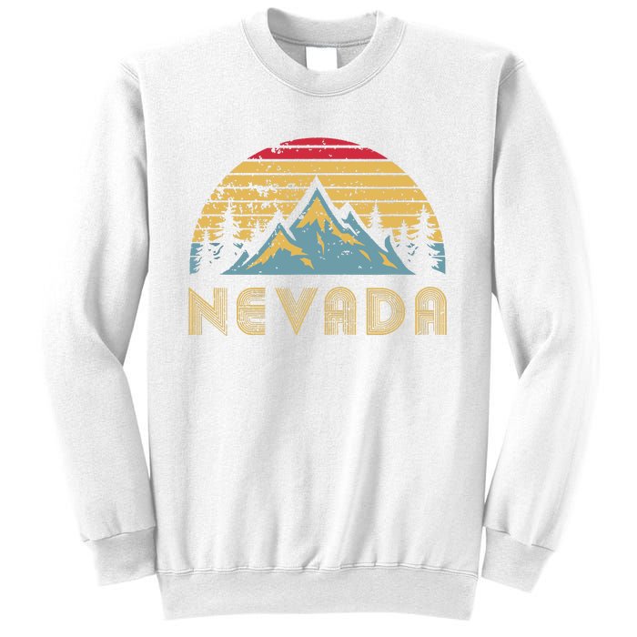 Nevada Retro Vintage Mountains Nature Hiking T Sweatshirt