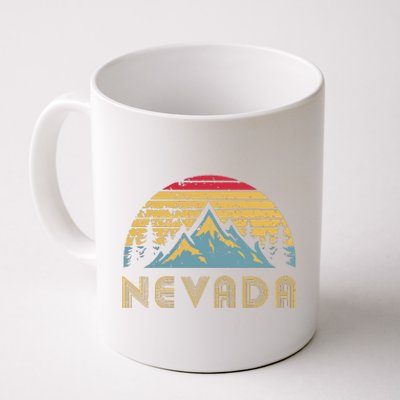 Nevada Retro Vintage Mountains Nature Hiking T Coffee Mug