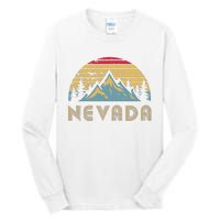 Nevada Retro Vintage Mountains Nature Hiking T Tall Long Sleeve T-Shirt