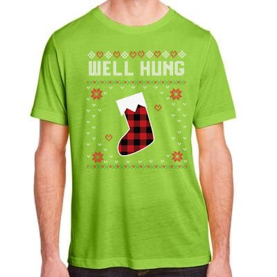 Nice Rack Well Hung Ugly Sweater Fun Couples Christmas Adult ChromaSoft Performance T-Shirt