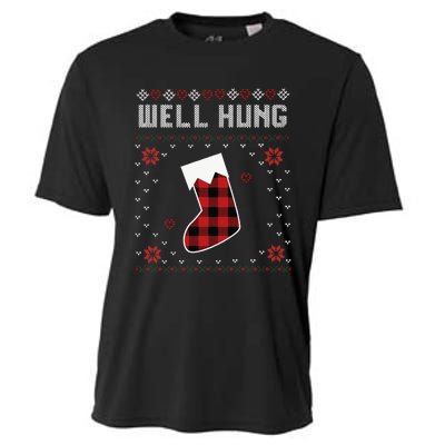 Nice Rack Well Hung Ugly Sweater Fun Couples Christmas Cooling Performance Crew T-Shirt