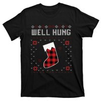 Nice Rack Well Hung Ugly Sweater Fun Couples Christmas T-Shirt