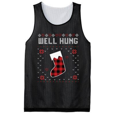 Nice Rack Well Hung Ugly Sweater Fun Couples Christmas Mesh Reversible Basketball Jersey Tank