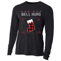 Nice Rack Well Hung Ugly Sweater Fun Couples Christmas Cooling Performance Long Sleeve Crew