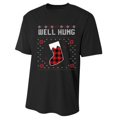 Nice Rack Well Hung Ugly Sweater Fun Couples Christmas Performance Sprint T-Shirt