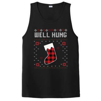 Nice Rack Well Hung Ugly Sweater Fun Couples Christmas PosiCharge Competitor Tank