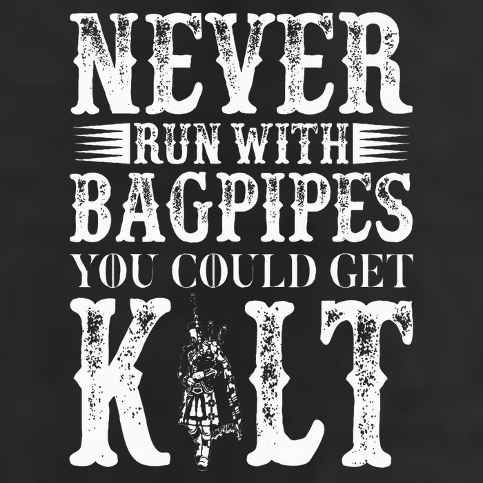Never Run With Bagpipes You Could Kilt Bagpipe Players Cool Comfort Performance Bucket Hat