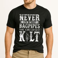Never Run With Bagpipes You Could Kilt Bagpipe Players Cooling Performance Crew T-Shirt