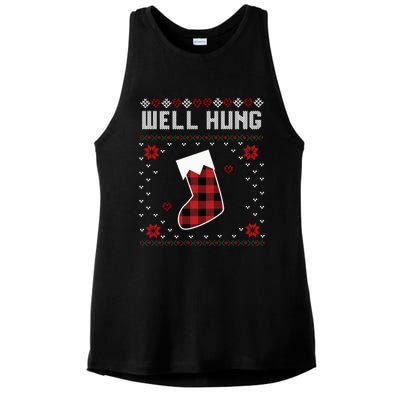 Nice Rack Well Hung Ugly Sweater Fun Couples Christmas Gift Ladies PosiCharge Tri-Blend Wicking Tank