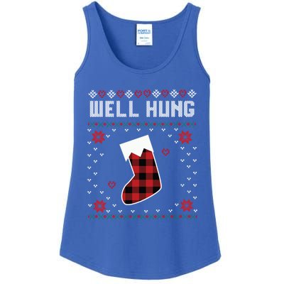 Nice Rack Well Hung Ugly Sweater Fun Couples Christmas Gift Ladies Essential Tank