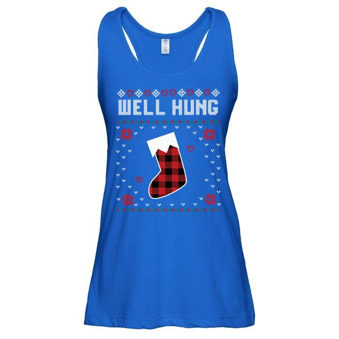 Nice Rack Well Hung Ugly Sweater Fun Couples Christmas Gift Ladies Essential Flowy Tank