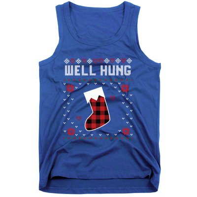 Nice Rack Well Hung Ugly Sweater Fun Couples Christmas Gift Tank Top