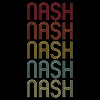 Nash Retro Wordmark Pattern Vintage Personalized 70s Tank Top