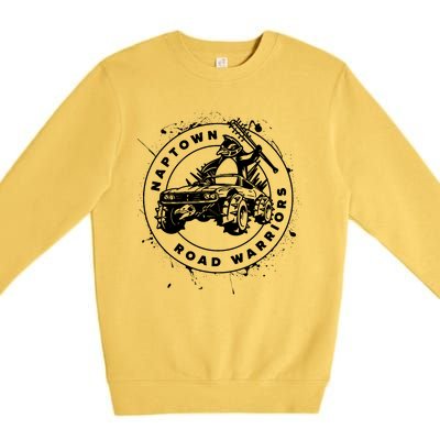 Naptown Road Warriors Penguin Mascot Premium Crewneck Sweatshirt