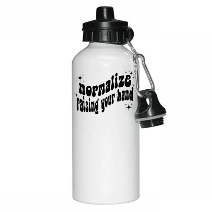 Normalize Raising Your Hand Aluminum Water Bottle