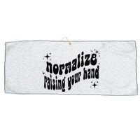 Normalize Raising Your Hand Large Microfiber Waffle Golf Towel