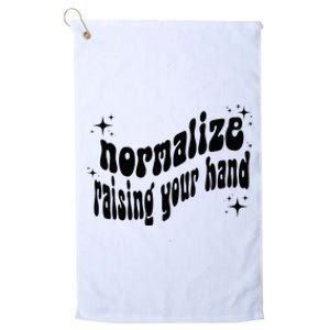 Normalize Raising Your Hand Platinum Collection Golf Towel