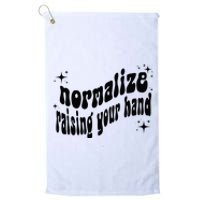 Normalize Raising Your Hand Platinum Collection Golf Towel