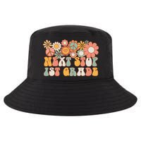 Next Stop 1st Grade Hello School Groovy Back To School Cool Comfort Performance Bucket Hat