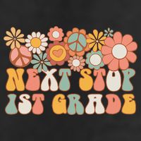 Next Stop 1st Grade Hello School Groovy Back To School Cool Comfort Performance Bucket Hat