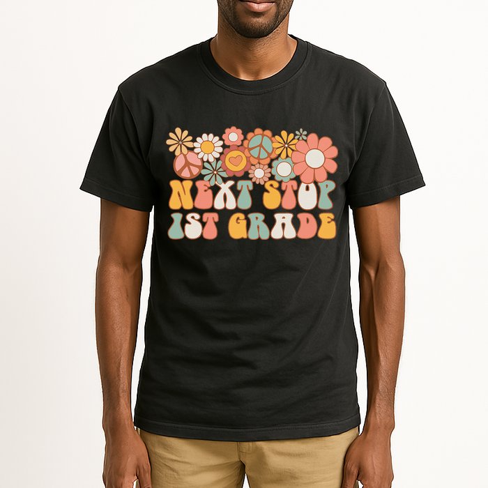 Next Stop 1st Grade Hello School Groovy Back To School Tall T-Shirt