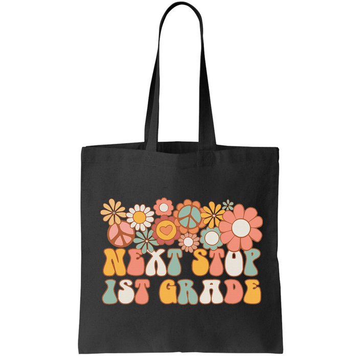 Next Stop 1st Grade Hello School Groovy Back To School Bag