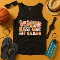 Next Stop 1st Grade Hello School Groovy Back To School Tank Top