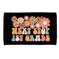Next Stop 1st Grade Hello School Groovy Back To School Microfiber Hand Towel