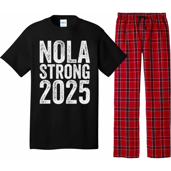 Nola Strong 2025 Never Forget New Orleans Support Pajama Set