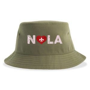 Nola Strong 2025 New Orleans Support Sustainable Bucket Hat