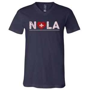 Nola Strong 2025 New Orleans Support V-Neck T-Shirt