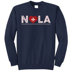 Nola Strong 2025 New Orleans Support Tall Sweatshirt