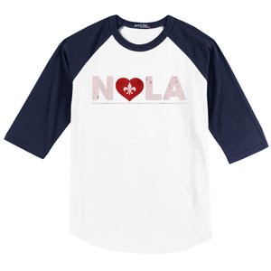 Nola Strong 2025 New Orleans Support Baseball Sleeve Shirt