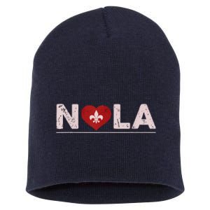 Nola Strong 2025 New Orleans Support Short Acrylic Beanie