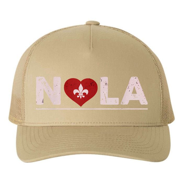 Nola Strong 2025 New Orleans Support Yupoong Adult 5-Panel Trucker Hat