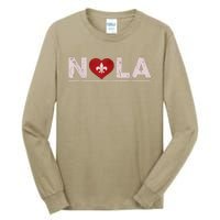 Nola Strong 2025 New Orleans Support Tall Long Sleeve T-Shirt