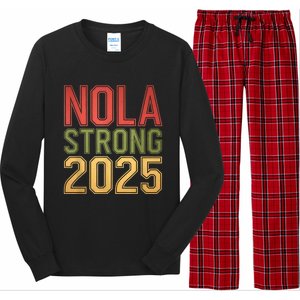 Nola Strong 2025 New Orleans Resilient Community Pride Long Sleeve Pajama Set