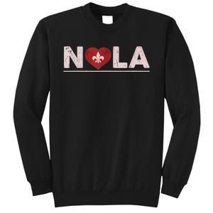 Nola Strong 2025 New Orleans Support Tall Sweatshirt