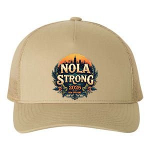 Nola Strong 2025 Never Forget New Orleans Yupoong Adult 5-Panel Trucker Hat