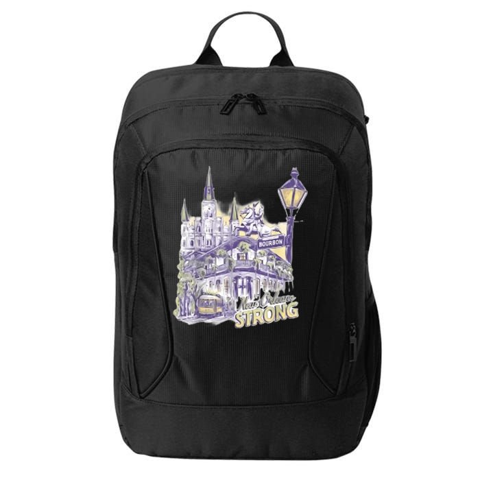 Nola Strong 2025 Red New Orleans Support City Backpack