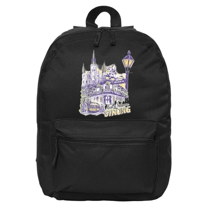 Nola Strong 2025 Red New Orleans Support 16 in Basic Backpack