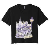 Nola Strong 2025 Red New Orleans Support Women's Crop Top Tee