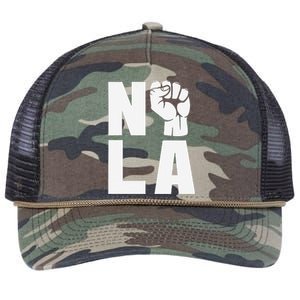 Nola Strong 2025 New Orleans Support Retro Rope Trucker Hat Cap