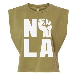 Nola Strong 2025 New Orleans Support Garment-Dyed Women's Muscle Tee