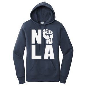 Nola Strong 2025 New Orleans Support Women's Pullover Hoodie