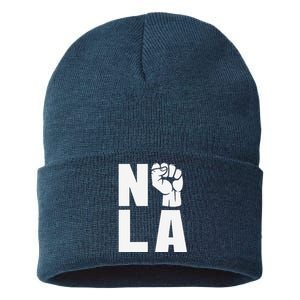 Nola Strong 2025 New Orleans Support Sustainable Knit Beanie