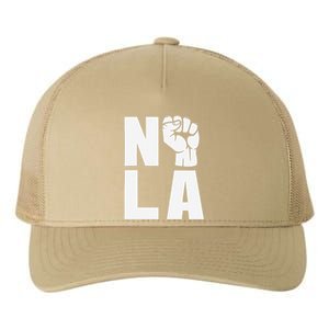 Nola Strong 2025 New Orleans Support Yupoong Adult 5-Panel Trucker Hat