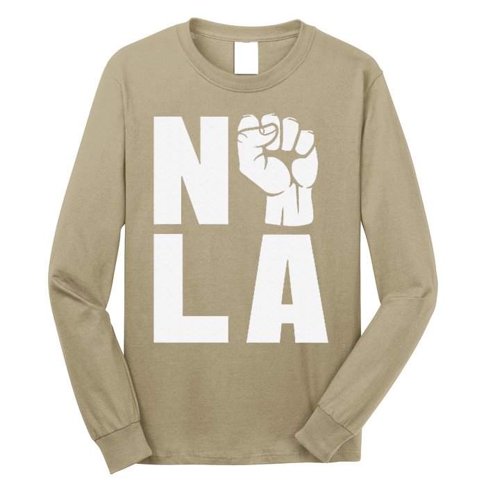 Nola Strong 2025 New Orleans Support Long Sleeve Shirt