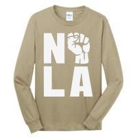 Nola Strong 2025 New Orleans Support Tall Long Sleeve T-Shirt